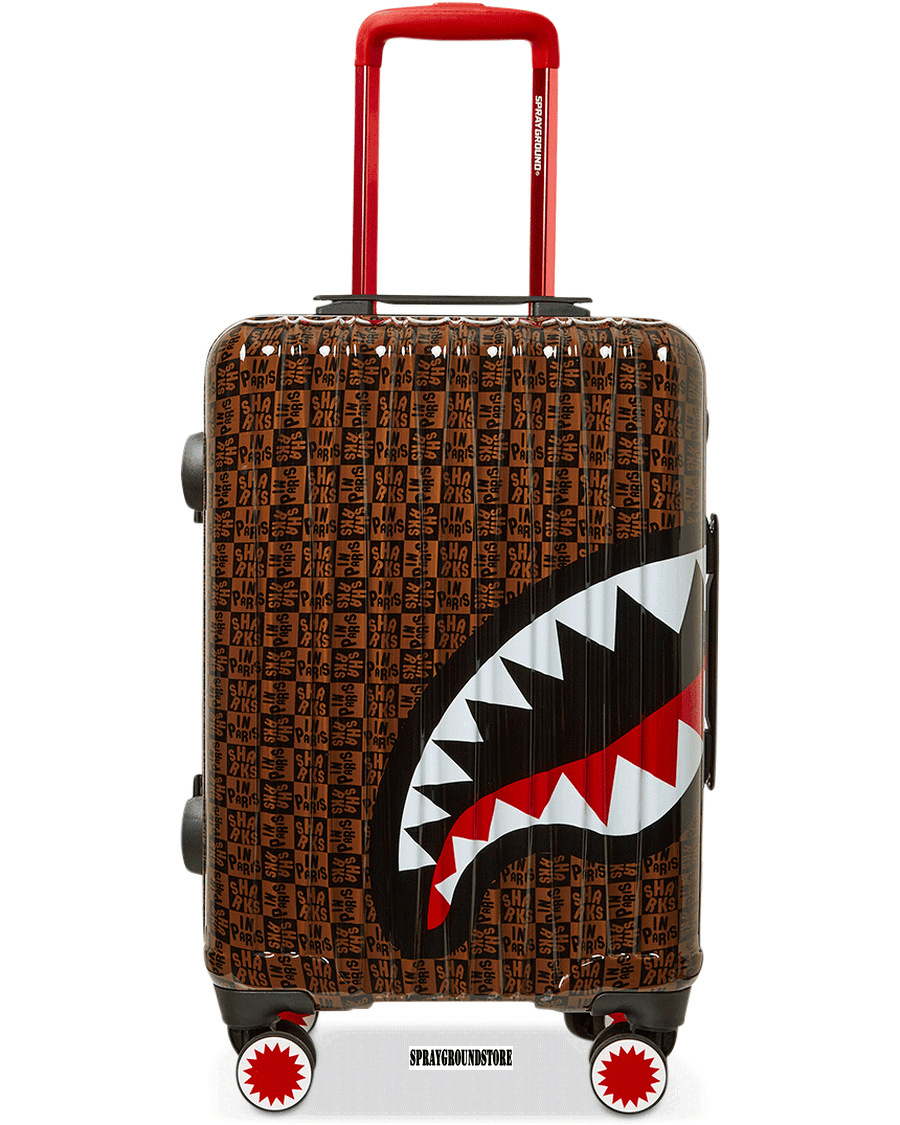 Sprayground FRENZY SHARKS SHARKNAUTICS HARDSHELL CARRY-ON LUGGAGE