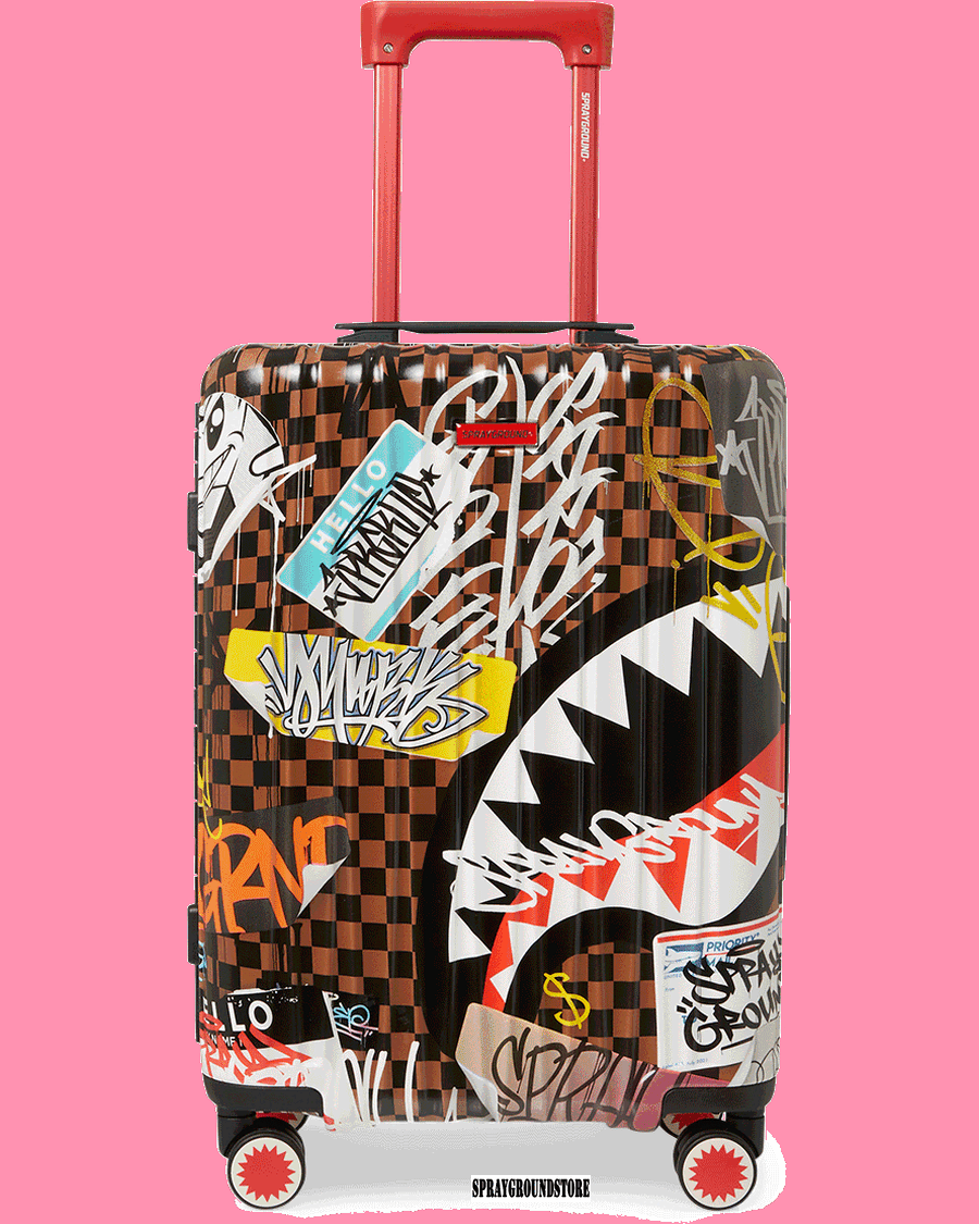 Sprayground SHARKS IN PARIS THE RIZZ SHARKNAUTICS HARDSHELL CARRY-ON LUGGAGE