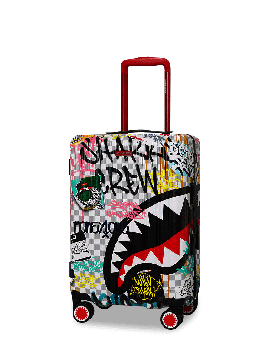 Sprayground CREATE ANOTHER DAY SHARKNAUTICS HARDSHELL CARRY-ON LUGGAGE